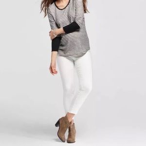 MATERNITY LIZ LANGE WHITE SKINNY JEANS PANT XXL